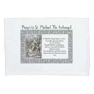 Prayer To St. Michael The Archangel Pillow Case