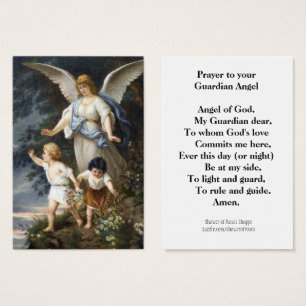Prayer to Your Guardian Angel Holy Card