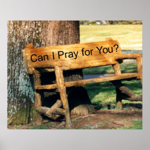 prayer tree bench poster