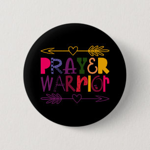 Prayer Warrior 6 Cm Round Badge