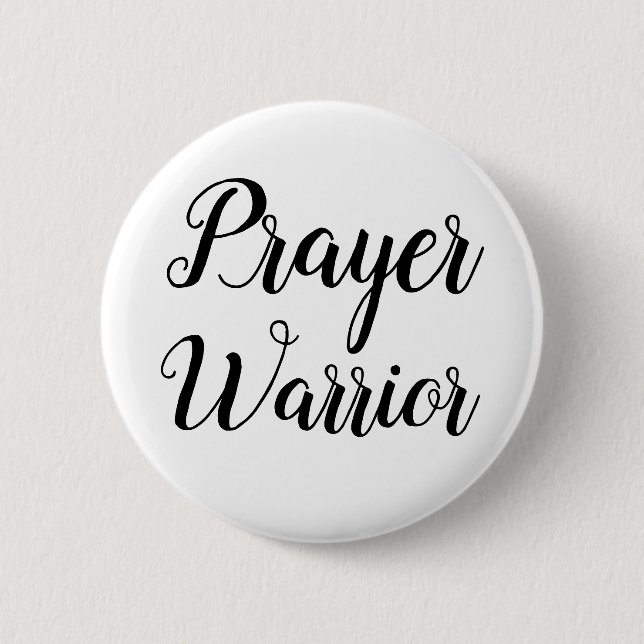 Prayer Warrior Button (Front)