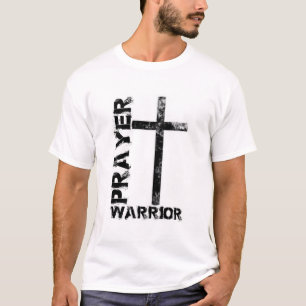 Prayer Warrior Cross Men's T-Shirt