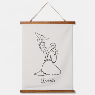 Prayer Warrior Design & Customise Name Hanging Tapestry