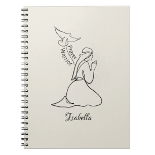 Prayer Warrior Design & Customise Name Notebook
