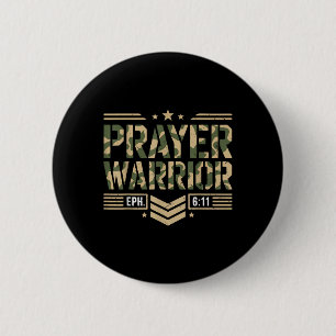 Prayer Warrior Jesus Christian Men Armour Of God S 6 Cm Round Badge