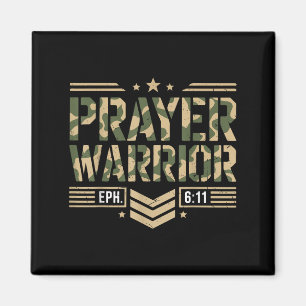 Prayer Warrior Jesus Christian Men Armour Of God S Magnet