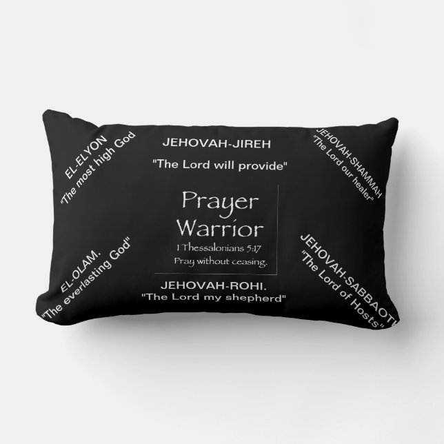 prayer warrior lumbar cushion (Front)