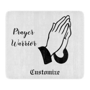 Prayer Warrior Praying Thunder_Cove Cutting Board