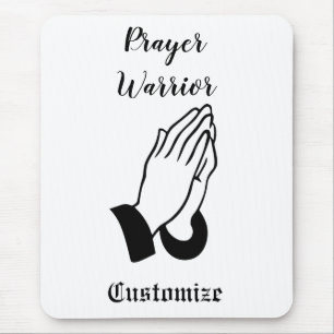 Prayer Warrior Praying Thunder_Cove Mouse Mat