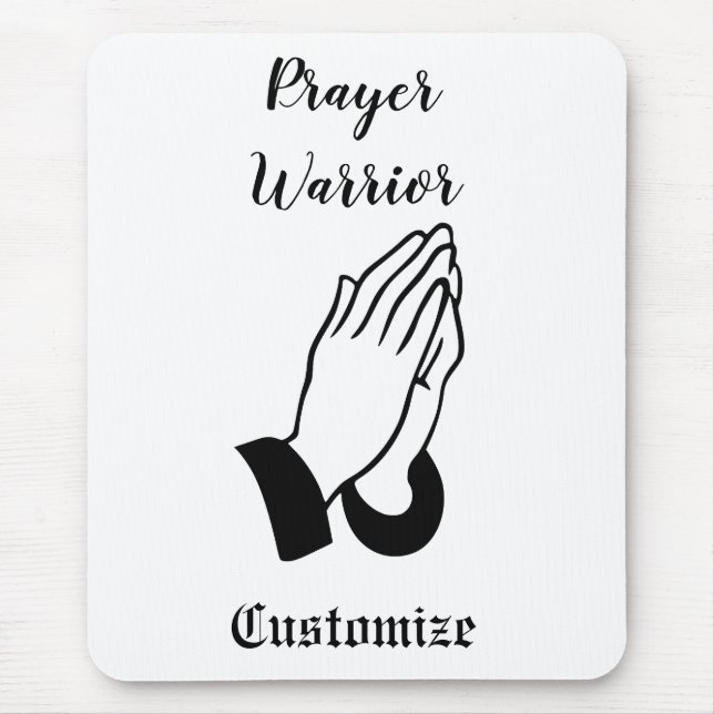 Prayer Warrior Praying Thunder_Cove Mouse Mat (Front)