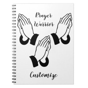 Prayer Warrior Praying Thunder_Cove Notebook