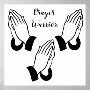 Prayer Warrior Praying Thunder_Cove Poster