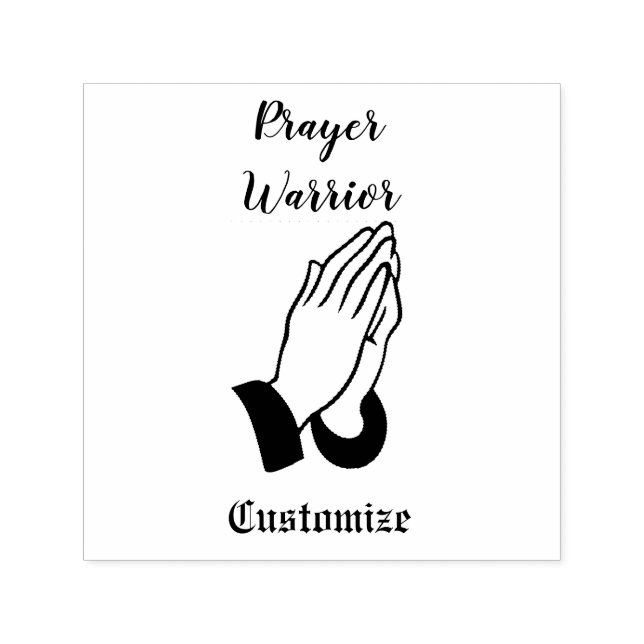 Prayer Warrior Praying Thunder_Cove Self-inking Stamp (Design)
