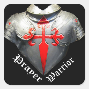 Prayer Warrior Square Sticker