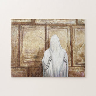Prayer Western Wall Jerusalem Old City Israel Jigsaw Puzzle