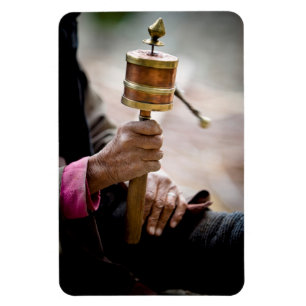 Prayer Wheel, Ladakh, Kashmir Magnet