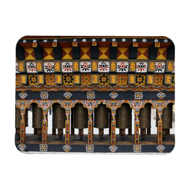 Prayer Wheels in a small public square Magnet (Horizontal)