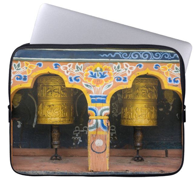 Prayer Wheels Laptop Sleeve (Front)