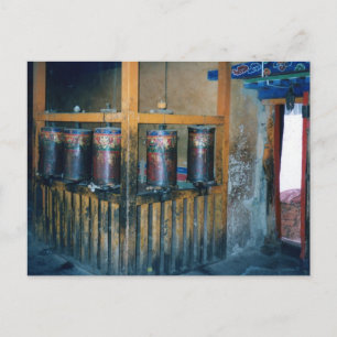 Prayer wheels postcard