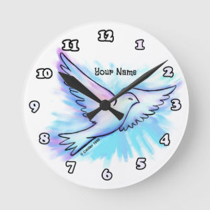 Prayer Works Dove  Christian clock