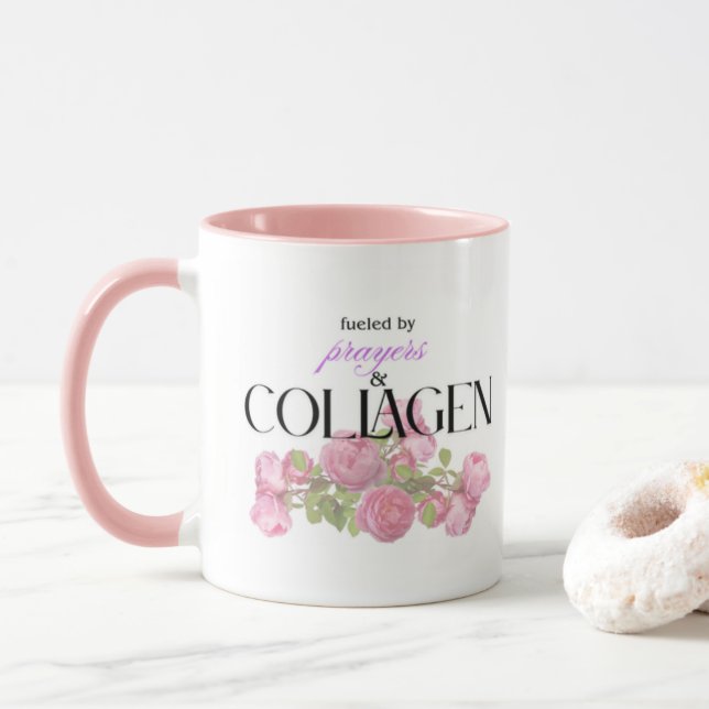 prayers and collagen mug (With Donut)