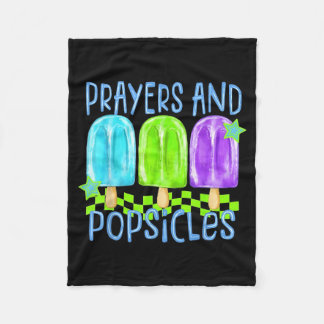 Prayers And Ice Pops Christian Summer Faith Vbs Fleece Blanket