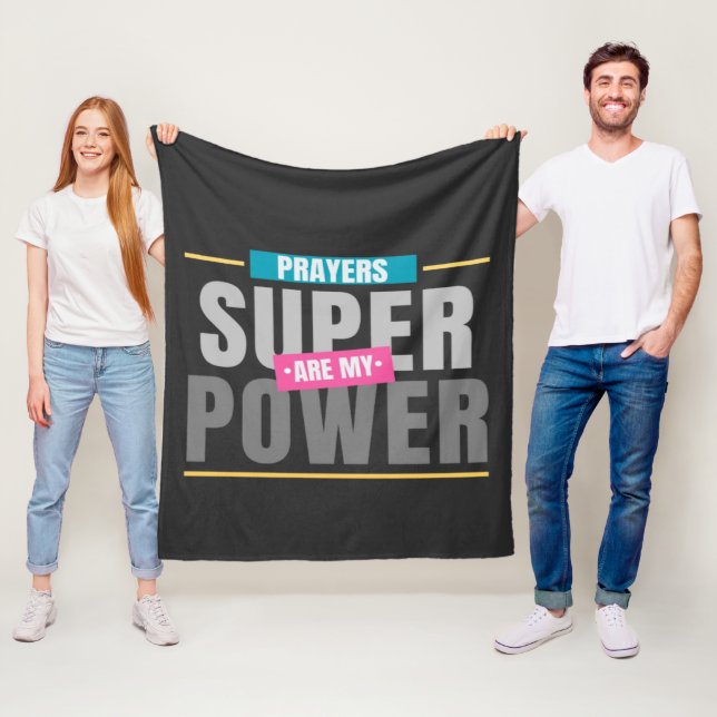 Prayers Are My Superpower Blanket (In Situ)