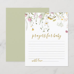 Prayers for Baby Shower Wildflowers 
