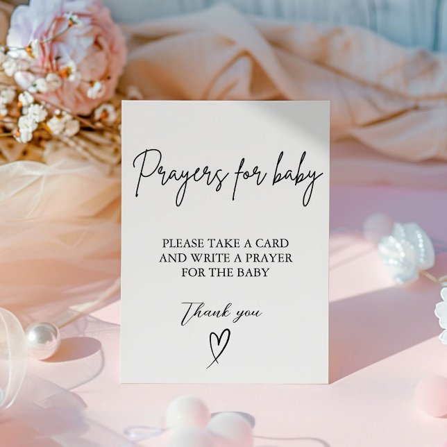  Prayers for Baby Well Wishes for Baby shower Sign (Creator Uploaded)