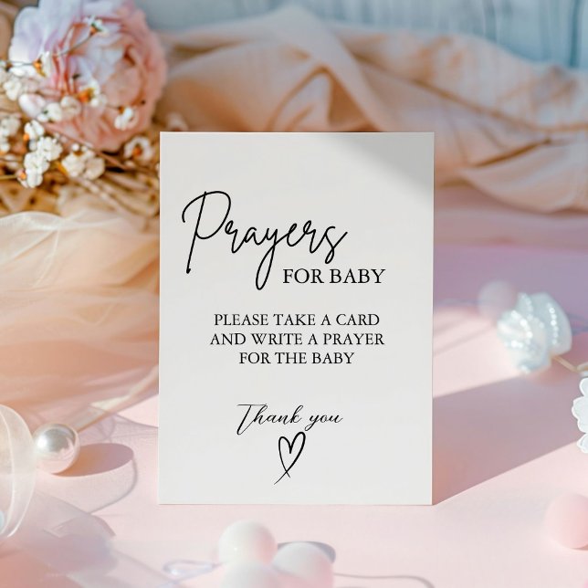  Prayers for Baby Well Wishes for Baby shower Sign (Creator Uploaded)