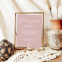 Prayers for Baby Well Wishes for Baby shower Sign