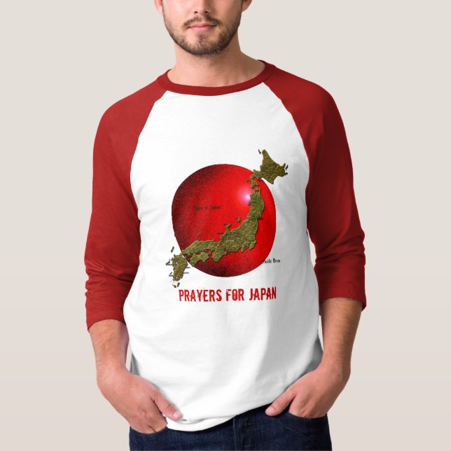 Prayers for JAPAN Earthquake Relief Shirt (Front)