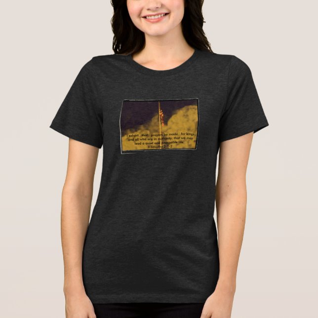 Prayers for Peace- Tri-Blend Shirt (Front)