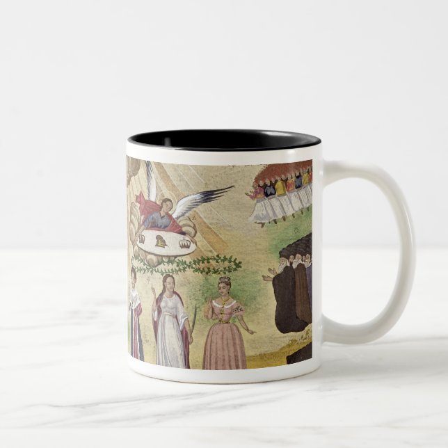 Prayers to the Gods for the Liberation of Greece, Two-Tone Coffee Mug (Right)