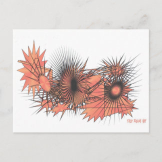 Praying Abstract Lady Postcard