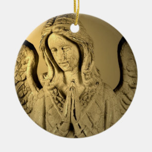 Praying Angel Ceramic Tree Decoration
