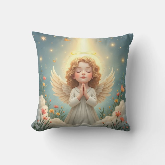 praying angel cushion (Front)