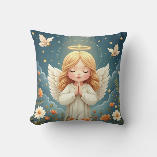 praying angel cushion (Front)
