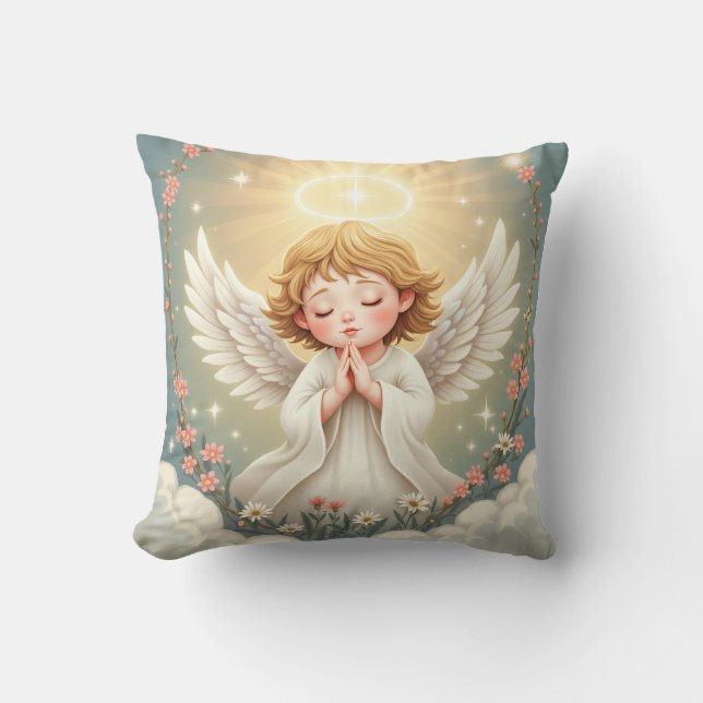 praying angel cushion (Front)