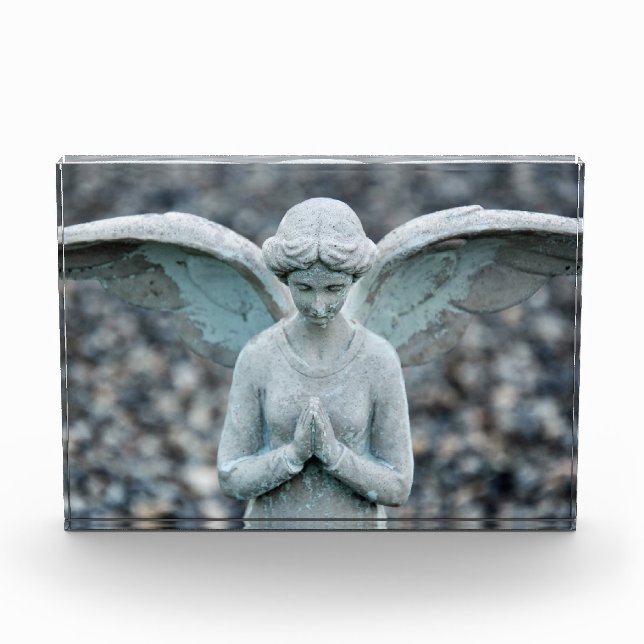 Praying Angel Statue photograph, Photo Block (Front)