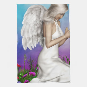 Praying Angel Tea Towel