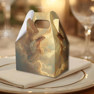 Praying Angels in Golden Clouds Favour Box