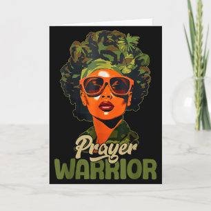 Praying Black Woman Afro Christian Sayings Prayer  Card