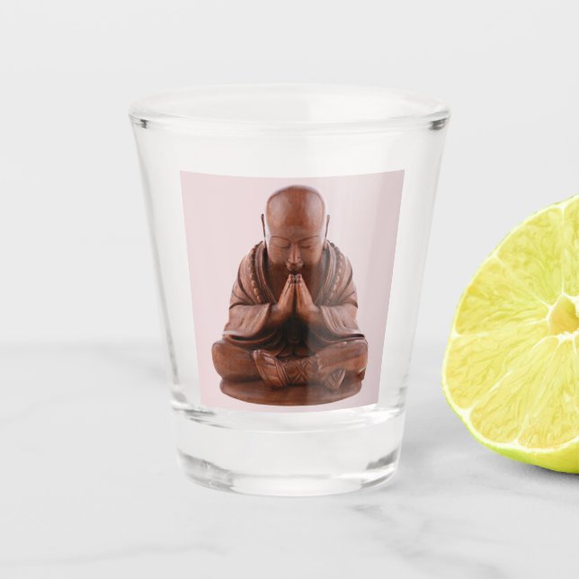Praying Buddha Shot Glass (Front)