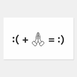 Praying Can Change My Mood – Christian Faith Rectangular Sticker