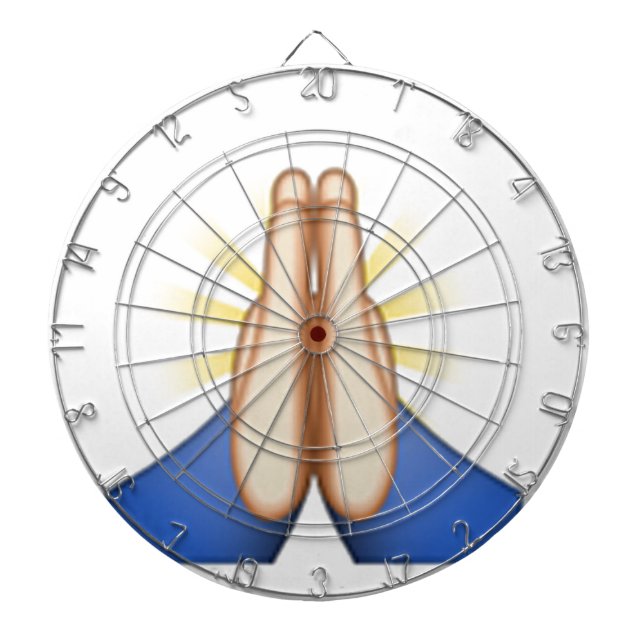 praying emoji dartboard (Front)