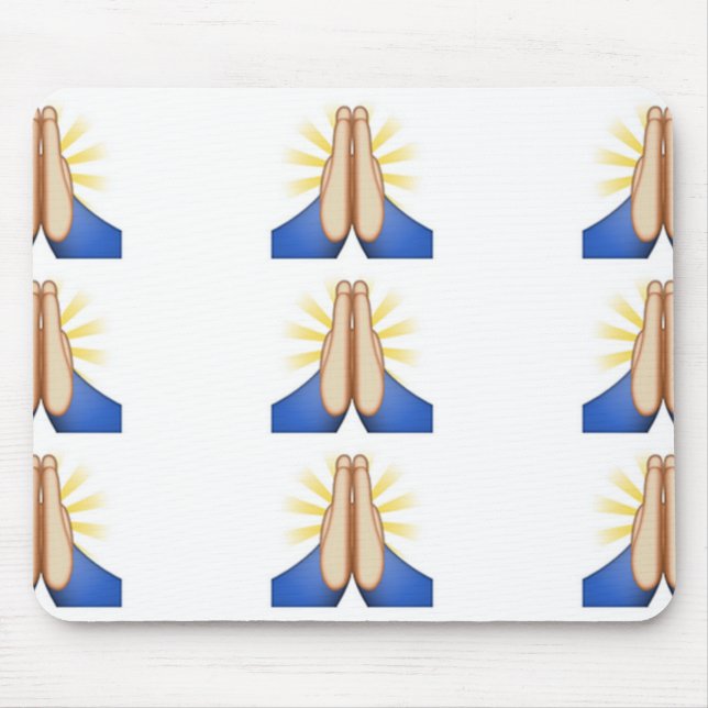 praying emoji mouse mat (Front)