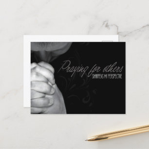 "Praying for others" Motivation Affirmation Postcard
