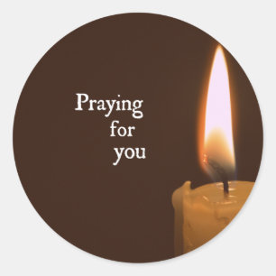 Praying for You Classic Round Sticker