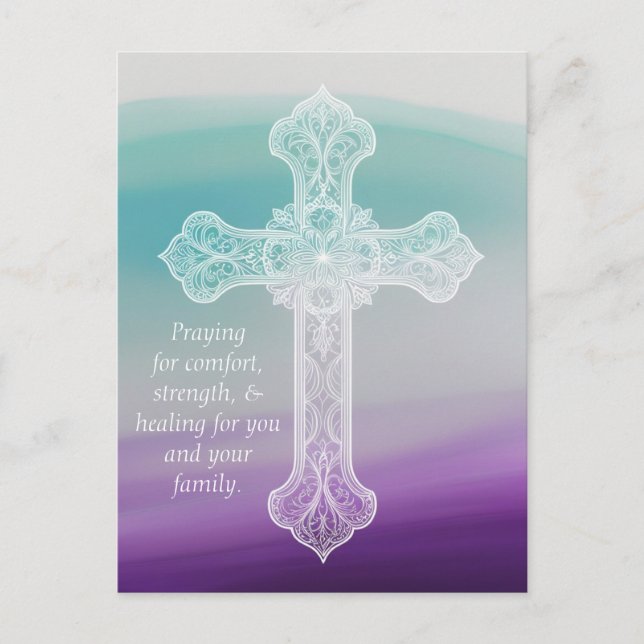Praying for You - Condolences Postcard (Front)